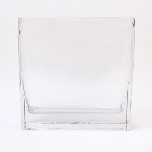 Rectangular blown clear glass - blown,