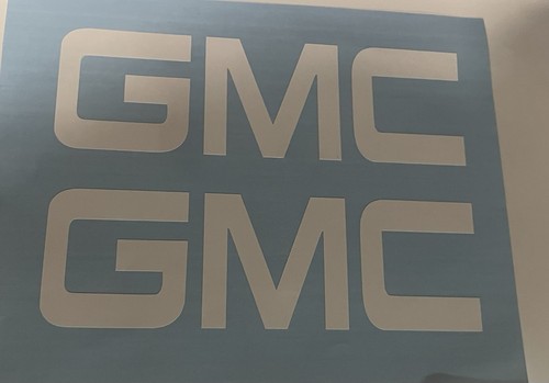 Gmc logo vinyl decal - gmc,