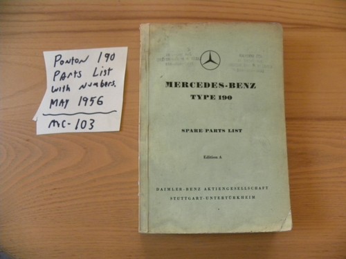 Mercedes benz ponton 190 w121 - mercedes,