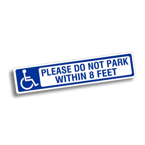 Magnetic sign handicap - sign,