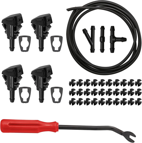 Windshield washer nozzles kit - windshield,