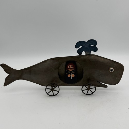 Vintage folk art metal - art, jonah