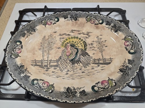 Antique ironstone thanksgiving - antique,