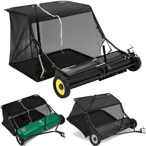 Tow behind lawn sweeper with - tow,