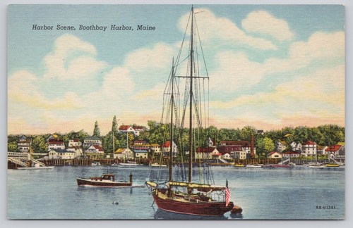 Boothbay harbor maine - boothbay, vintage