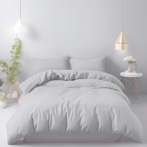 Silver duvet cover - silver,