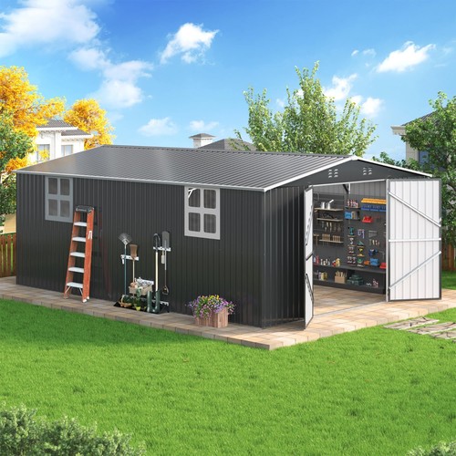 12x18ft outdoor metal storage - 12x18ft,