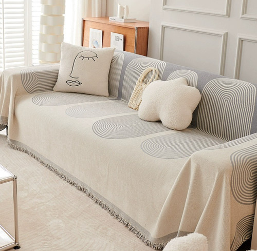 Double sided chenille sofa - double,