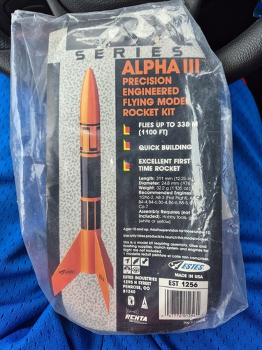 Estes flying model - flying, rocket
