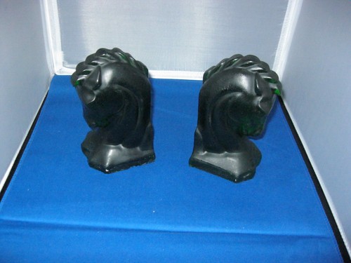 Vintage horse head bookends - vintage,