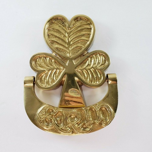 Irish three leaf clover door - leaf,