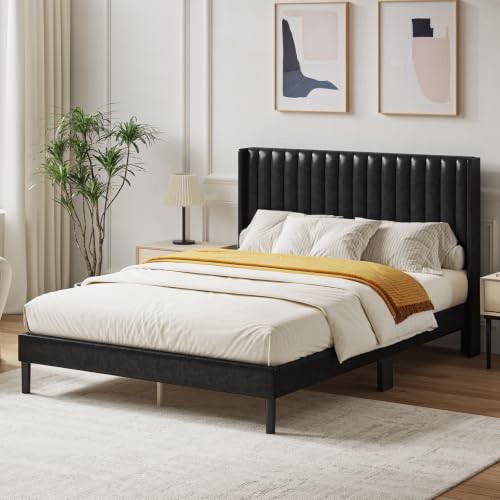 Bed frame with - frame, headboard,solid
