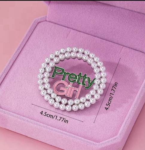 Pretty girl pearl brooch - pearl,