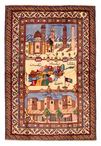 Vintage hand knotted area rug - vintage,