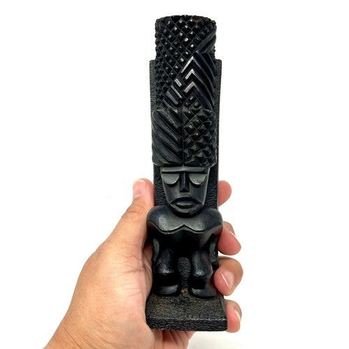 Vintage tiki statue - vintage,
