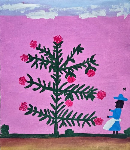 Clementine hunter signed folk - clementine,