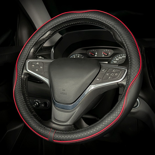 Leather steering wheel cover - leather,
