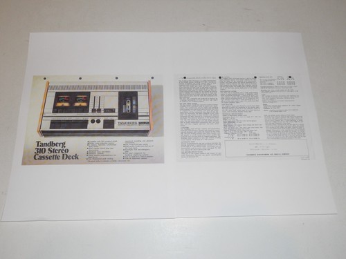 Tandberg cassette tcd 310 - tandberg, tape