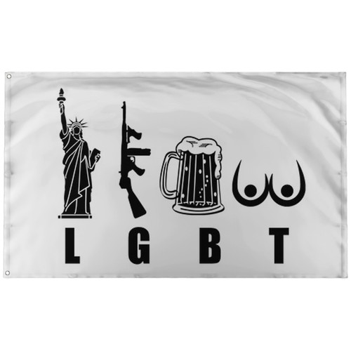 Lgbt liberty guns beer - lgbt, tits