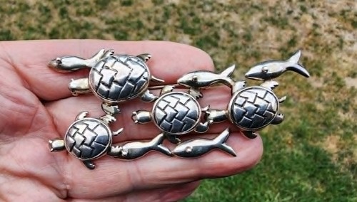 Vnt 950 fine silver signed - 950,