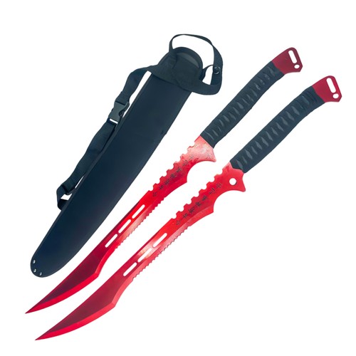 Red ninja swords set 27 - 2, pc