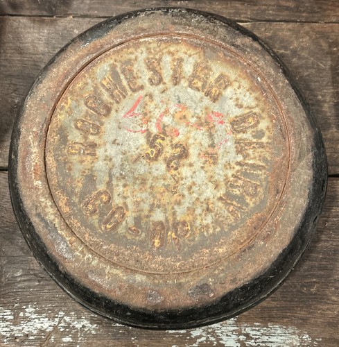 Antique milk can metal cover - antique,
