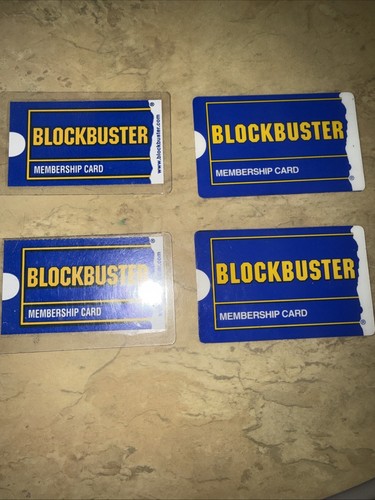 Blockbuster membership cards - membership,