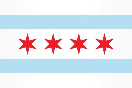 Chicago city flag - chicago,