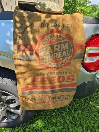 Farm bureau feed - feed, burlap