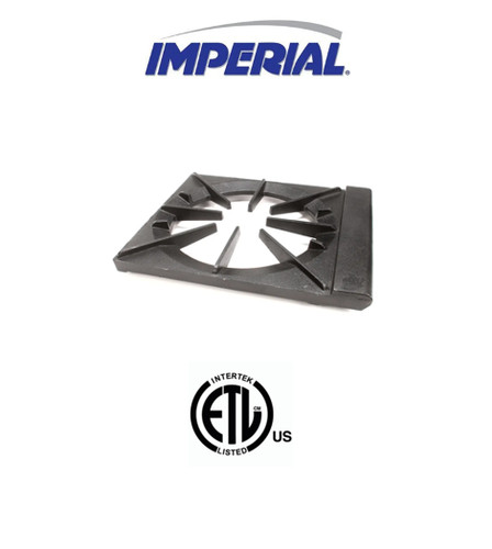 Imperial 1200 top grate - top, stock