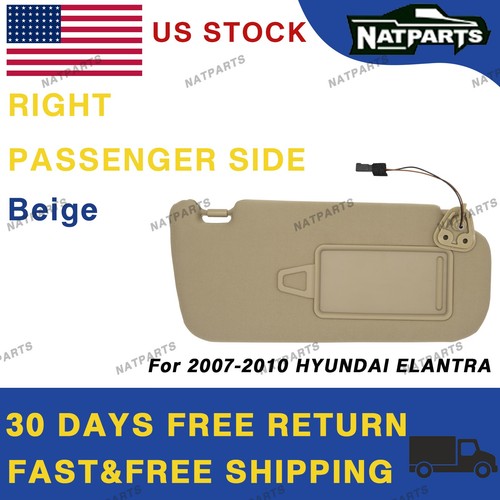 Right passenger sun visor - sun, w/