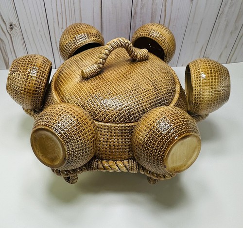 Vintage ceramic woven pattern - vintage,