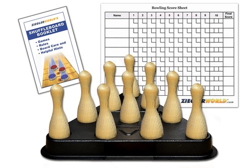 Table shuffleboard bowling - table,