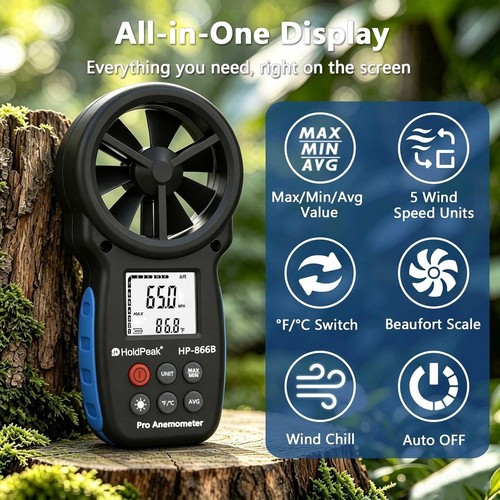 Digital anemometer air flow - digital,