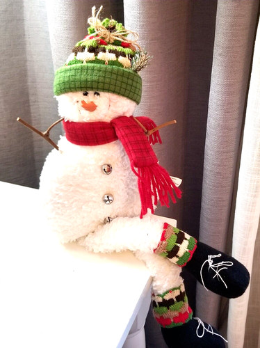 Snowman large shelf sitting - snowman,