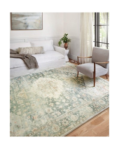Loloi rosette teal ivory - ii, teal/ivory