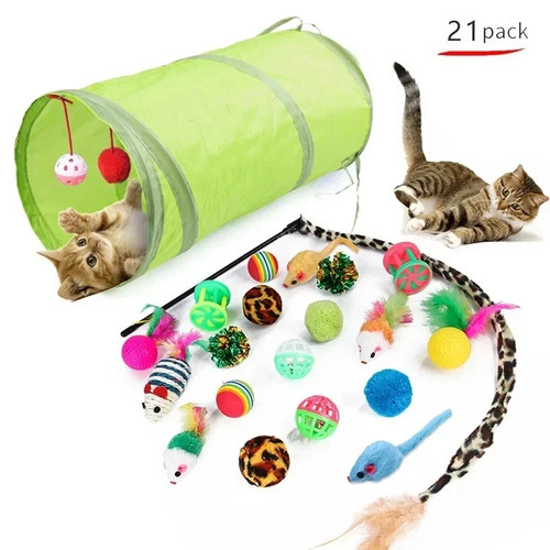 21pcs cat toy set - set, interactive