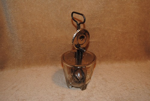 Vintage jar top hand mixer - hand,