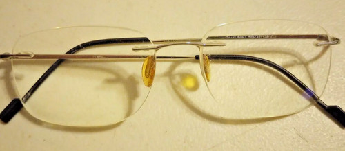 Rimless silver eyeglasses - silver,
