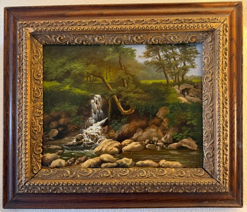 Antique 19th century oil - century,