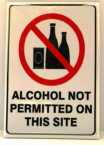 Alcohol not permitted - not, magnet