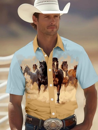 Mens western cowboy shirt - mens,