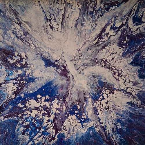 Acrylic painting 14x14 - acrylic, on