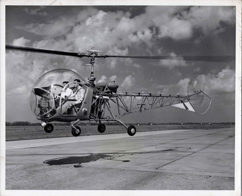 Bell 47d helicopter vintage - bell, 47d-1