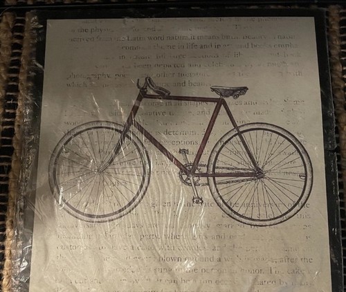 Wall art bicycle mural - wall,