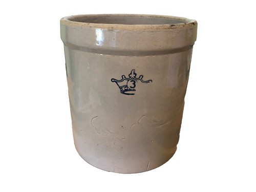 Antique stoneware crock - crock, 3