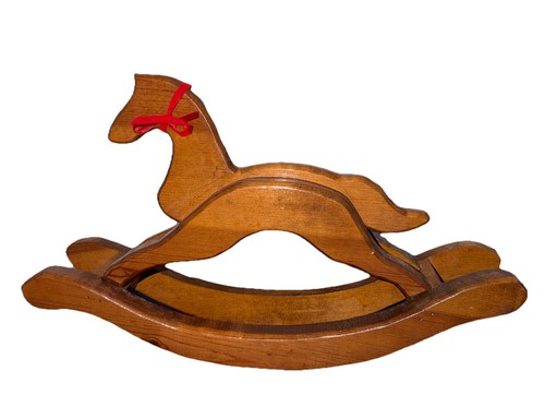 Vtg handmade wooden rocking - vtg.handmade,