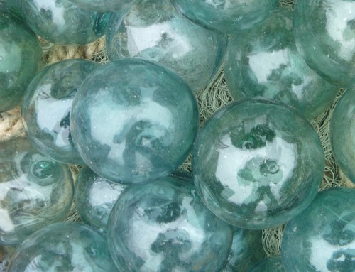 Japanese glass fishing floats - japanese,