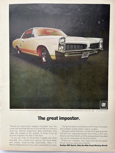 Vintage 1967 pontiac tempest - vintage,