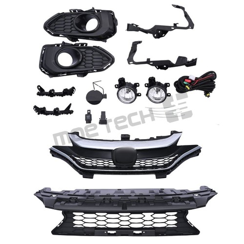 Front bumper grille fog - bumper,